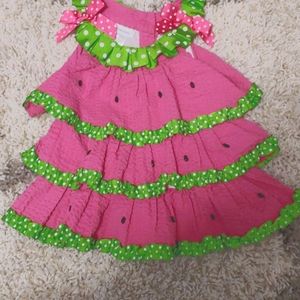 Bonnie Jean watermelon tunic